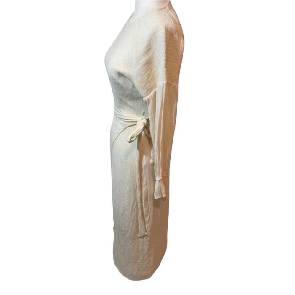 Zaharaa The Label Women’s Maxi Wrap Dress Cottage core Size Small Bell Sleeve - Picture 3 of 11